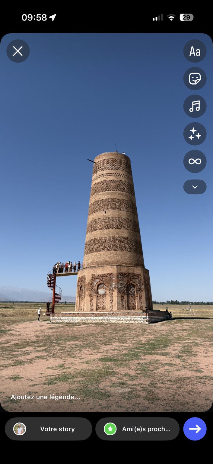 Kirghizistan — Bichkek · Burana · Kochkor